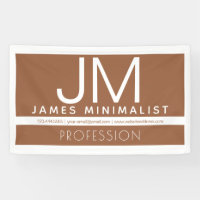 Design Minimaliste Professionnel Moderne | Marron
