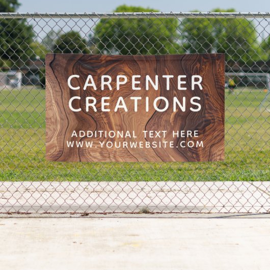 Banderoles Design Moderne Construction de menuiserie En Bois (En situation)