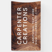 Banderoles Design Moderne Construction de menuiserie En Bois (Vertical)