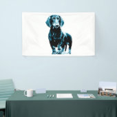Banderoles Design moderne dachshund (Salon professionnel)