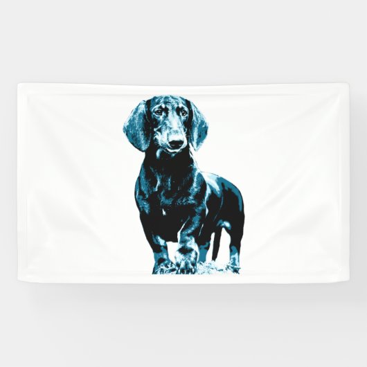 Banderoles Design moderne dachshund (Horizontal)