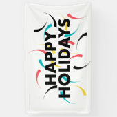 Banderoles Design moderne et ludique des "Joyeuses Fêtes" (Vertical)