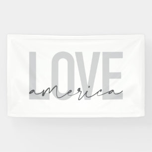 Banderoles Design moderne, simple, chic, cool de Love America