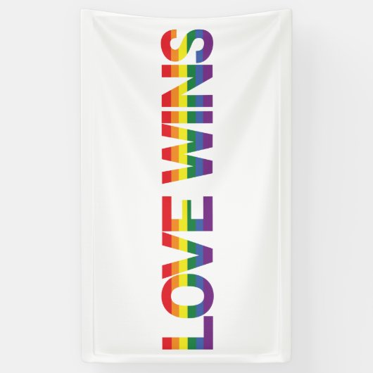 Banderoles Design moderne, simple, coloré, dynamique L'amour  (Vertical)