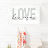 Banderoles Design moderne, urbain, simple, cool Love Las Vega (En situation)