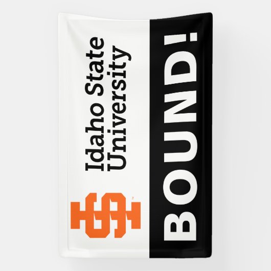 Banderoles Design officiel du logo de l'Université d'État d'I (Verticale)