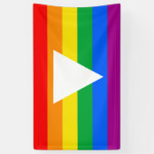 Banderoles Design triangle gay pride (Vertical)