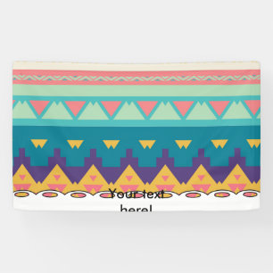 Banderoles Design tribal pastel