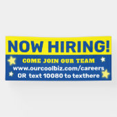 Banderoles Désormais, l'aide à l'embauche est demandée pour r (Horizontal)