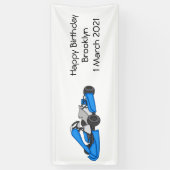 Banderoles dessin animé de Kart racing (Vertical)