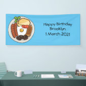 Banderoles dessin animé du petit-déjeuner anglais (Salon professionnel)