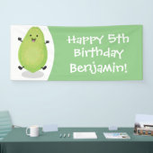 Banderoles dessin de la patte papaye de Cute kawaii (Salon professionnel)