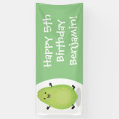 Banderoles dessin de la patte papaye de Cute kawaii (Vertical)