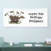 Banderoles Dessin de l'humour vautours drôle (Salon professionnel)