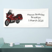 Banderoles Dessin de moto de tourisme (Salon professionnel)