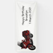 Banderoles Dessin de moto de tourisme (Vertical)