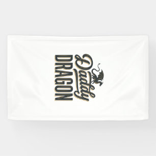 Banderoles Dessin de T-shirt avec gravure vintage de papa dra