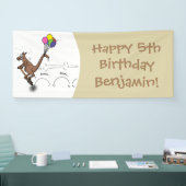 Banderoles Dessin d'humour australien kangourou (Salon professionnel)