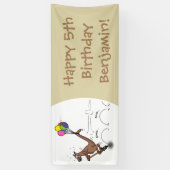 Banderoles Dessin d'humour australien kangourou (Vertical)