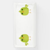 Banderoles Dessin d'oiseau vert (Verticale)