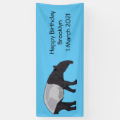 Banderoles Dessin sur Tapir (Vertical)