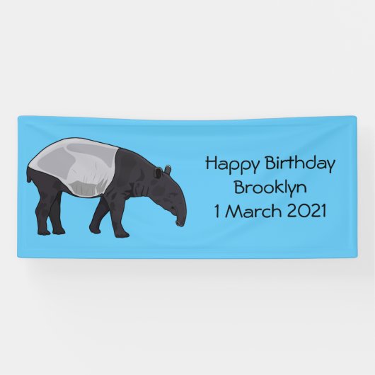 Banderoles Dessin sur Tapir (Horizontal)