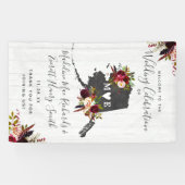 Banderoles Destination de l'état de l'Alaska Accueil Mariage  (Horizontal)