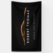 Banderoles Détail automatique noir/orange, réparation automat (Vertical)