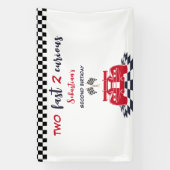 Banderoles Deux anniversaire de enfant rapide 2 curieux (Verticale)