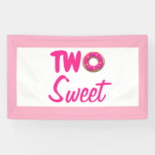 Banderoles Deux beignets sucrés 2e anniversaire (Horizontal)