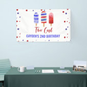 Banderoles Deux Cool 2e anniversaire Ice Pop 4 juillet (Salon professionnel)