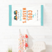 Banderoles Deux Cool Boy 2e fête d'anniversaire (En situation)