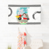 Banderoles Deux fêtes d'anniversaire rapides (En situation)