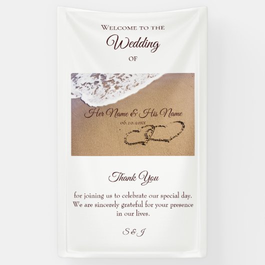 Banderoles Deux Hearts (Vertical)