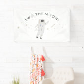 Banderoles Deux La Moon Space Party 2e anniversaire Invitatio (En situation)