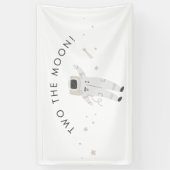 Banderoles Deux La Moon Space Party 2e anniversaire Invitatio (Vertical)