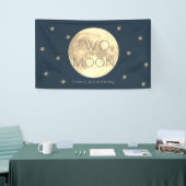 Banderoles Deux Moon Navy Blue Boy 2e anniversaire (Salon professionnel)