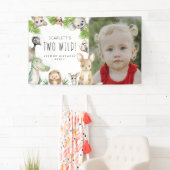 Banderoles Deux Sauvages ! Anniversaire d'Aussie (En situation)