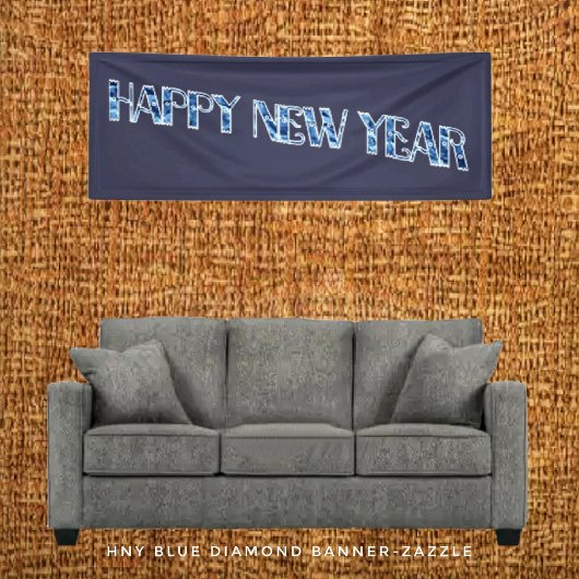 Banderoles Diamant bleu HNY
