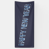 Banderoles Diamant bleu HNY (Vertical)