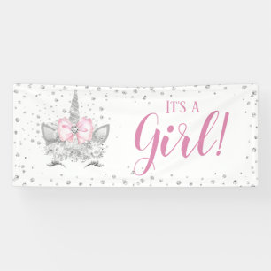 Banderoles Diamants de Licorne pour Baby Shower