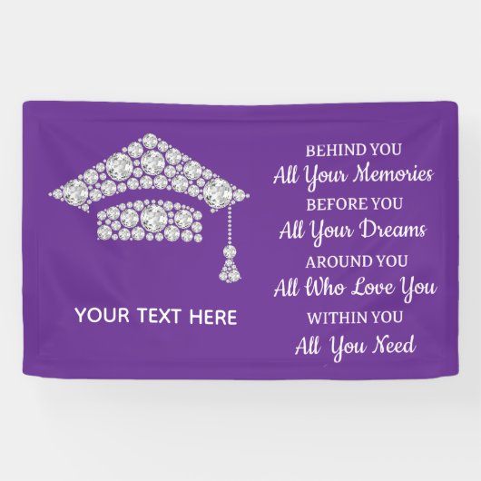 Banderoles Diamond Graduation  (Horizontal)
