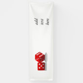 Banderoles Dice Las Vegas (Vertical)