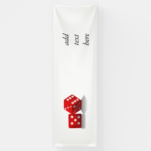 Banderoles Dice Las Vegas (Vertical)