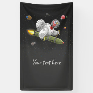 Banderoles Dinde Fusée Spatiale