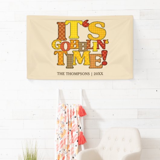 Banderoles Dîner d'action de grâces amusant (En situation)