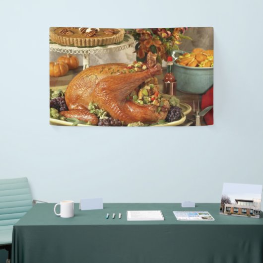 Banderoles Dîner de dinde Thanksgiving (Salon professionnel)