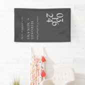 Banderoles Dîner de répétition de typographie simple Bienvenu (En situation)