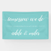 Banderoles Dîner de répétition "Demain nous le faisons" (Horizontal)