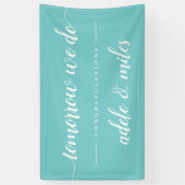 Banderoles Dîner de répétition "Demain nous le faisons" (Vertical)